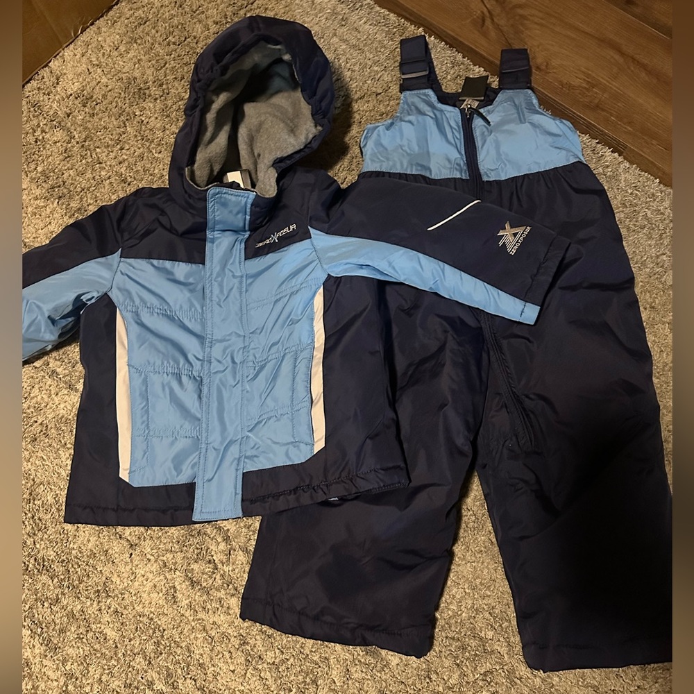 Zero Xposur baby/toddler snow jacket and pants size 24months EUC